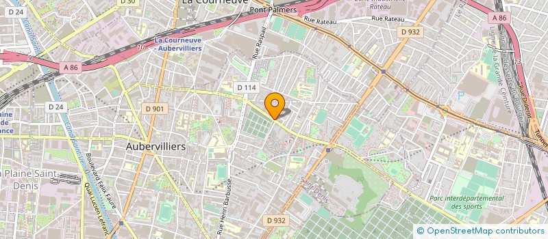 localisation de l'entreprise DENIS BATIMENT à AUBERVILLIERS