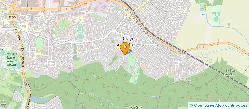 localisation de l'entreprise DENIS BAYARD INFORMATIQUE à LES CLAYES-SOUS-BOIS