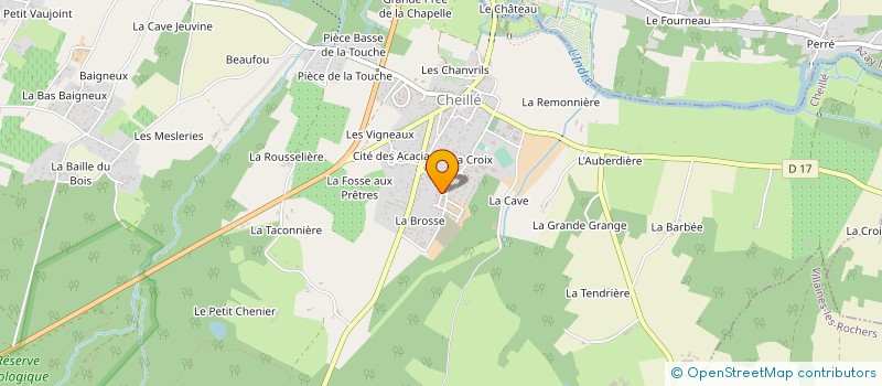 localisation de l'entreprise DENIS BTP  CHEILLE