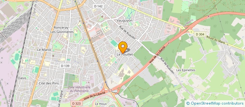 localisation de l'entreprise DENIS CHALUMEAU HOLDING à LE MANS