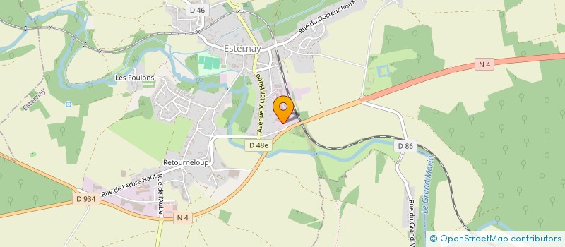 localisation de l'entreprise DENIS CIMAF  ESTERNAY