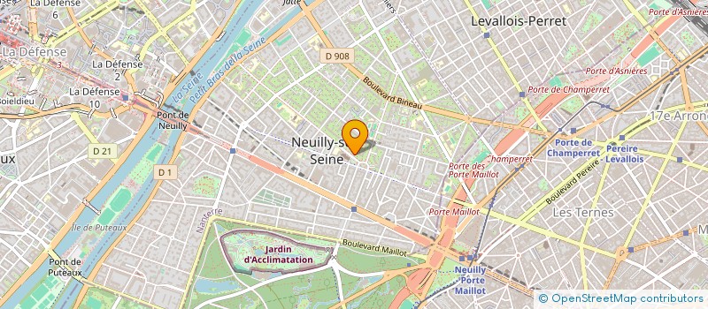 localisation de l'entreprise DENIS &COPARTNERS à NEUILLY-SUR-SEINE