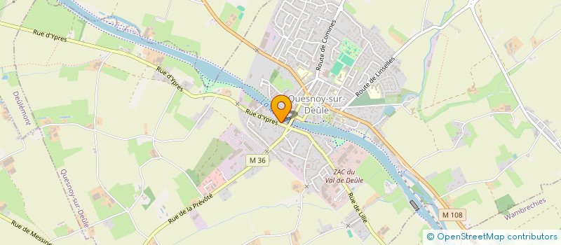 localisation de l'entreprise DENIS CRAMET FILS à QUESNOY-SUR-DEULE