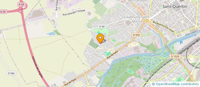 localisation de l'entreprise DENIS.D ELEC à SAINT-QUENTIN