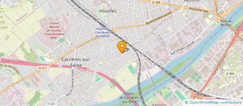 localisation de l'entreprise DENIS DECO BAT à CARRIERES-SUR-SEINE