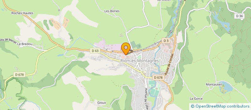 localisation de l'entreprise DENIS DUVAL à RIOM-ES-MONTAGNES