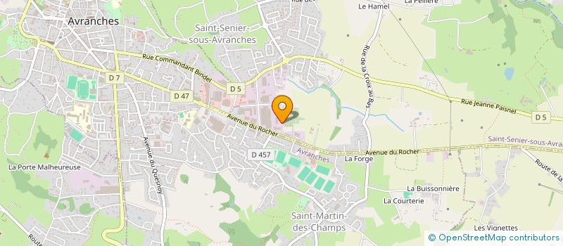 localisation de l'entreprise DENIS ELECTROMENAGER TELEVISION DEPANNAGE  SAINT-SENIER-SOUS-AVRANCHES