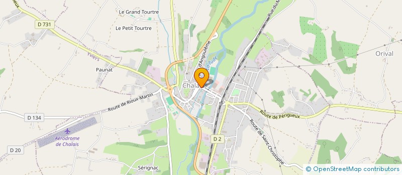localisation de l'entreprise DENIS ET FILS à CHALAIS