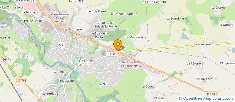 localisation de l'entreprise DENIS ET FILS SAS  GETIGNE