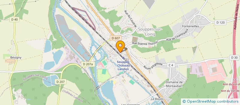 localisation de l'entreprise DENIS EVENT  SOUPPES-SUR-LOING