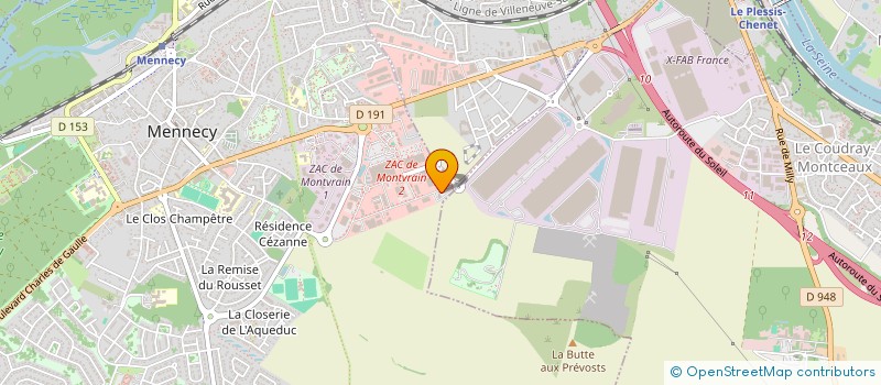 localisation de l'entreprise DENIS FLEURY à MENNECY