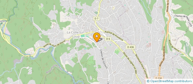 localisation de l'entreprise DENIS GRANDAU à LA COLLE-SUR-LOUP