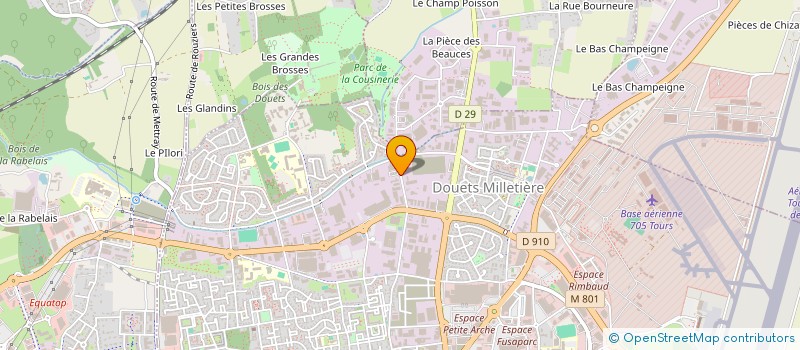 localisation de l'entreprise DENIS PASSENAUD SAS  TOURS