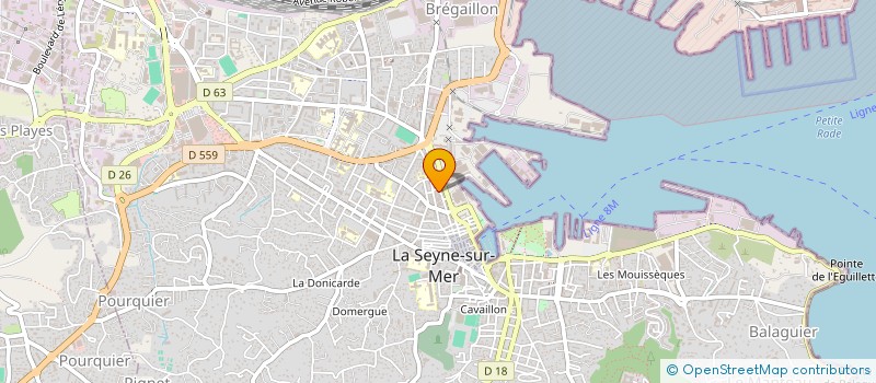 localisation de l'entreprise DENIS PECHE à LA SEYNE-SUR-MER