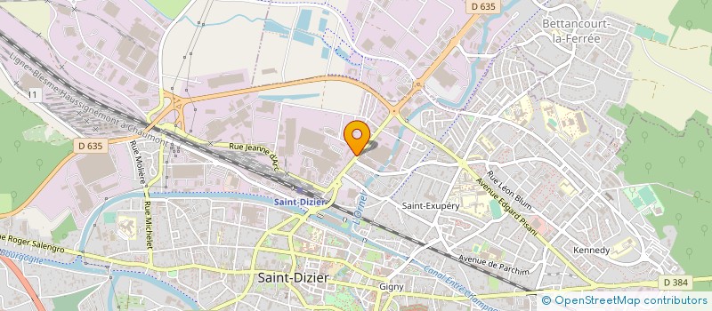 localisation de l'entreprise DENIS PERRIER à SAINT-DIZIER