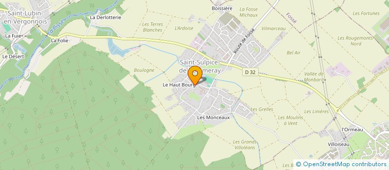 localisation de l'entreprise DENIS PERSEILLE ELECTRICITE à SAINT-SULPICE-DE-POMMERAY