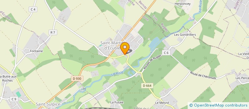 localisation de l'entreprise DENIS PORTES INDUSTRIELLES à SAINT-SULPICE-SUR-RISLE