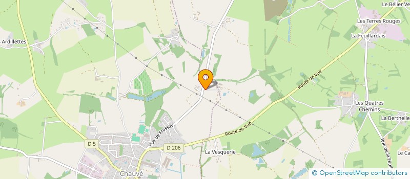 localisation de l'entreprise DENIS ROLLAND MACONNERIE  CHAUVE