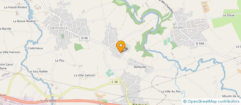 localisation de l'entreprise DENIS SEBASTIEN  COETMIEUX