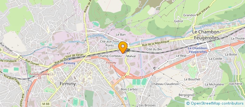 localisation de l'entreprise DENIS-SOMAIN à LE CHAMBON-FEUGEROLLES