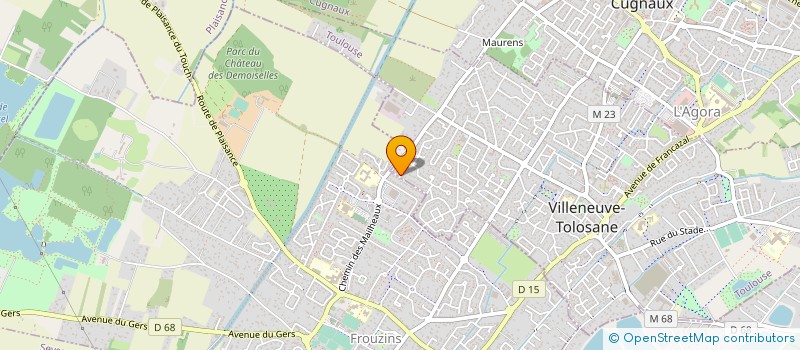 localisation de l'entreprise DENIS TPL à VILLENEUVE-TOLOSANE