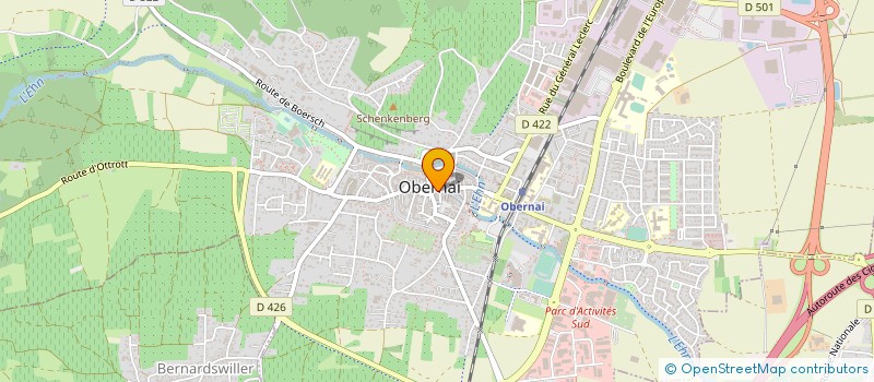 localisation de l'entreprise DENIS TRADING  OBERNAI