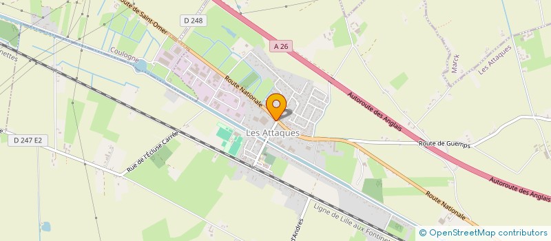 localisation de l'entreprise DENIS WAIRY  LES ATTAQUES