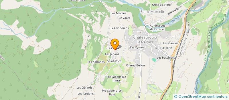 localisation de l'entreprise DENISCEL à CHATEAUROUX-LES-ALPES