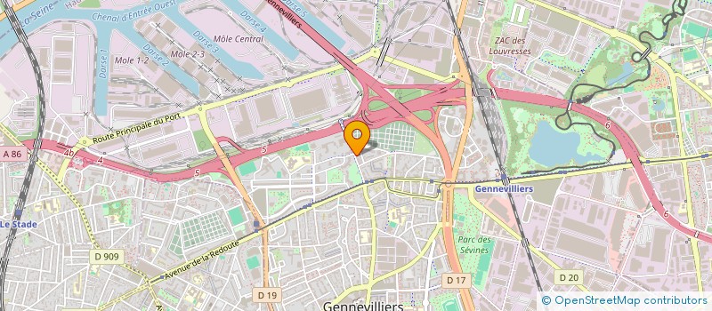 localisation de l'entreprise DENISE BAT  GENNEVILLIERS