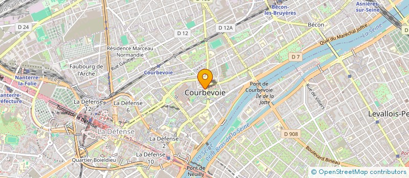 localisation de l'entreprise DENISE ET ANDRE à COURBEVOIE