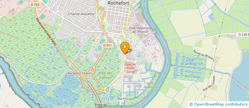 localisation de l'entreprise DENISE & FERNANDE  ROCHEFORT