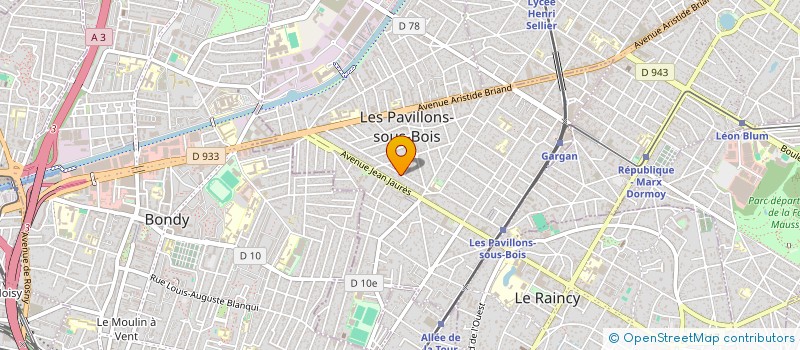 localisation de l'entreprise DENISE MONCEAUX à LES PAVILLONS-SOUS-BOIS