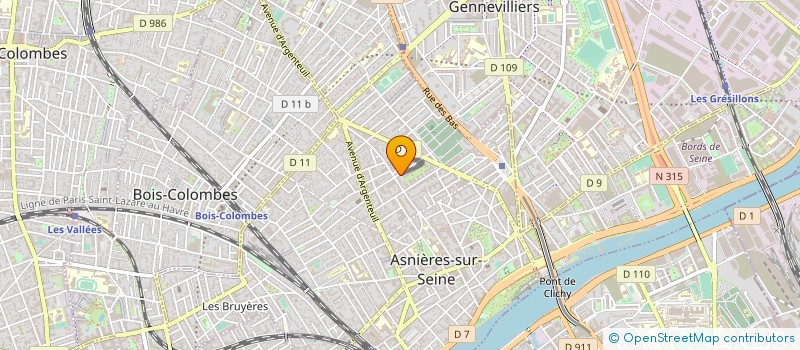 localisation de l'entreprise DENISE STENVOT  ASNIERES-SUR-SEINE