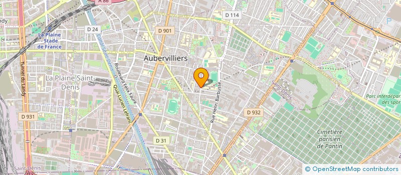 localisation de l'entreprise DENISSA à AUBERVILLIERS