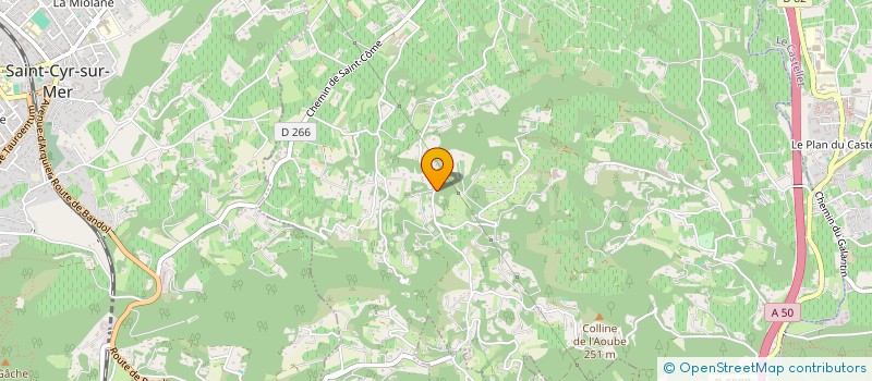 localisation de l'entreprise DENIVELE DEVELOPPEMENT  LA CADIERE-D'AZUR