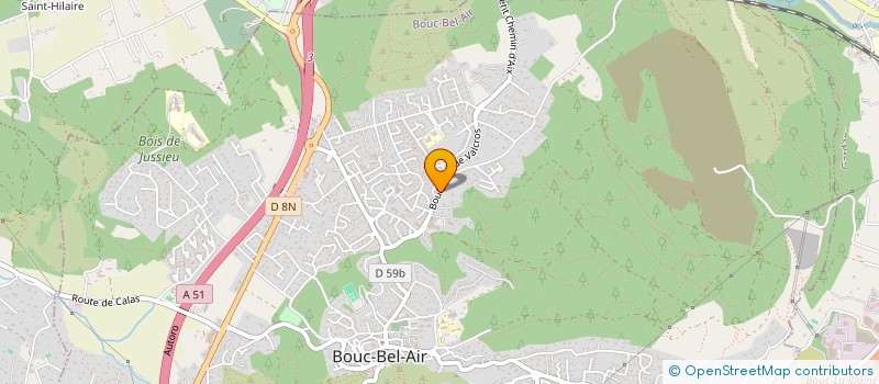 localisation de l'entreprise DENIVELLE HOLDING à BOUC-BEL-AIR