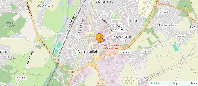 localisation de l'entreprise DENIZ COIFFURE à VERNOUILLET
