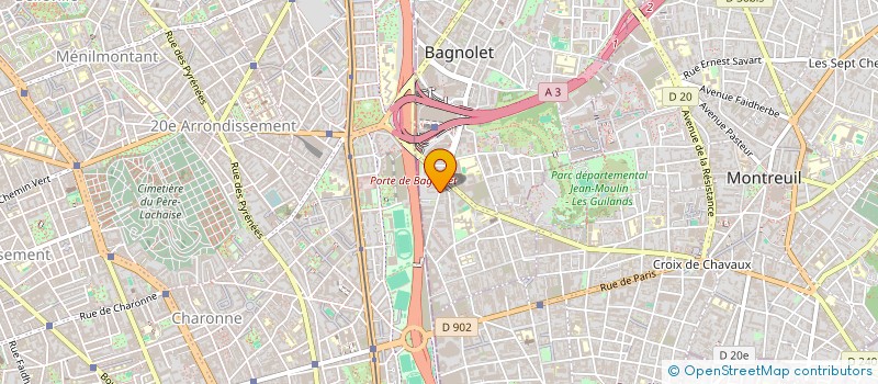localisation de l'entreprise DENIZ MEUBLES à BAGNOLET