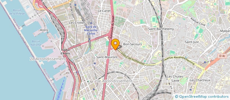localisation de l'entreprise DENIZON FILS à MARSEILLE