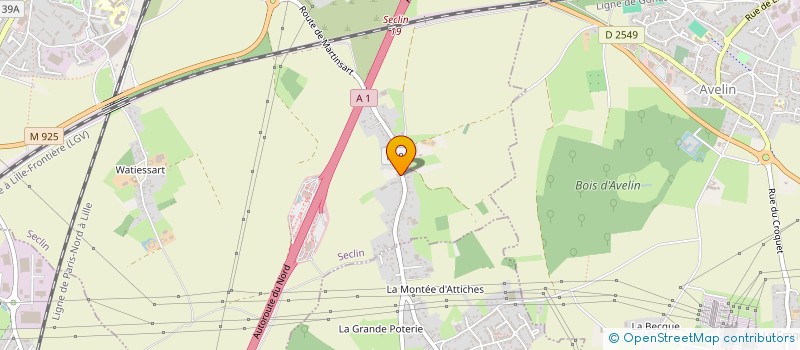 localisation de l'entreprise DENNEL PARCS ET JARDINS à SECLIN