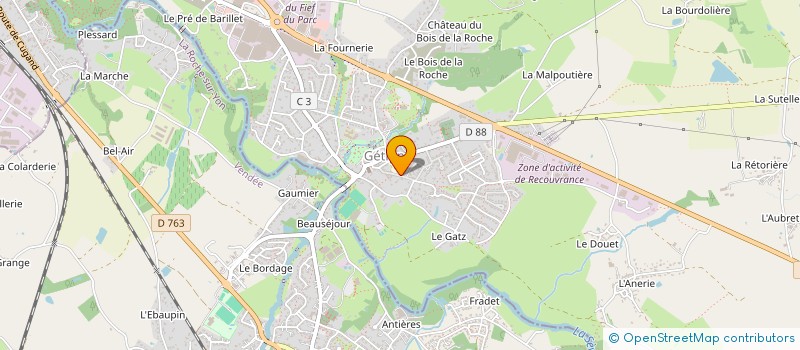 localisation de l'entreprise DENNETIERE  GETIGNE