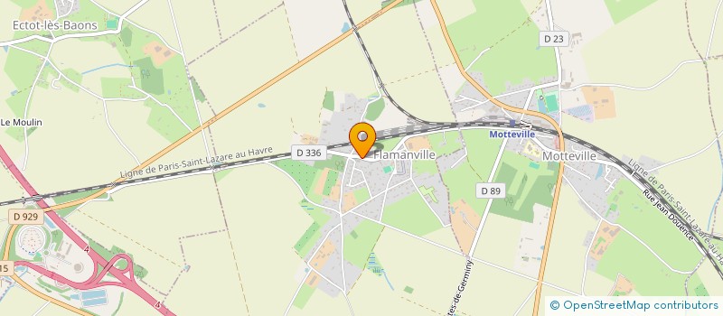 localisation de l'entreprise DENNETIERE  FLAMANVILLE