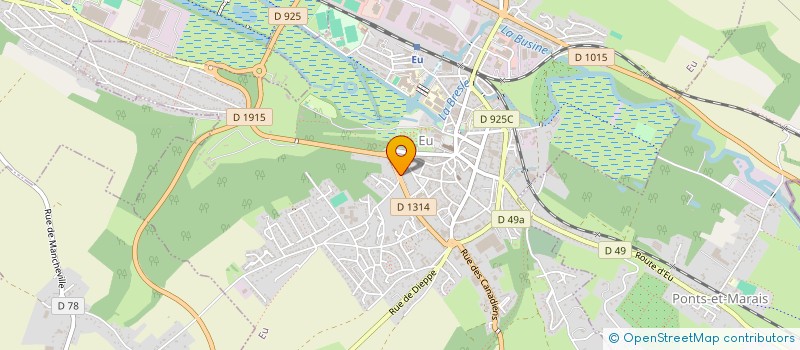 localisation de l'entreprise DENNETIERE GASTRONOMIE à LE TREPORT