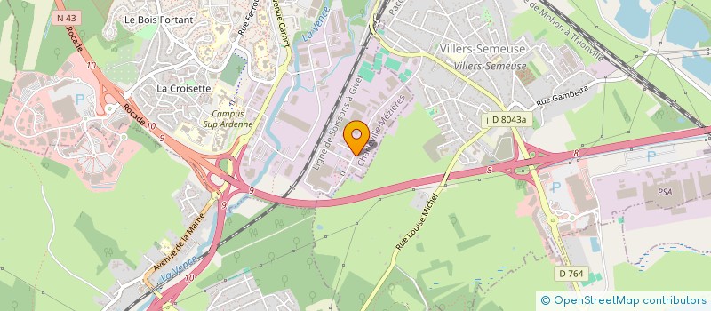 localisation de l'entreprise DENNEVAL  CHARLEVILLE-MEZIERES