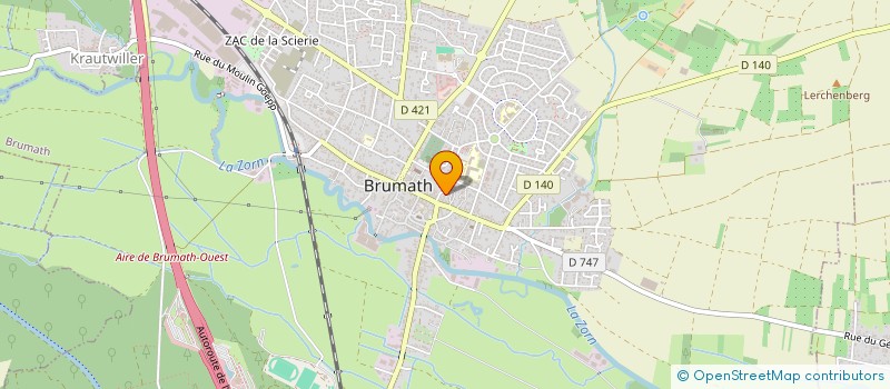 localisation de l'entreprise DENNINGER'S  BRUMATH