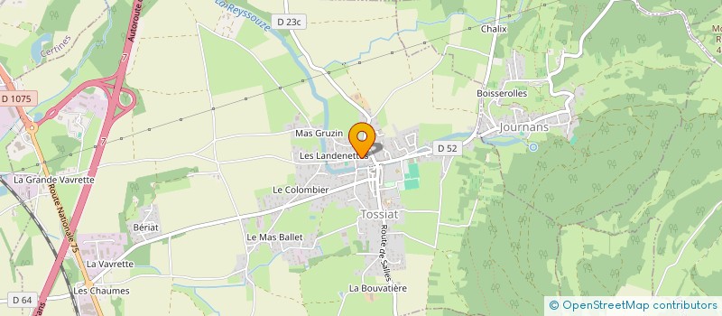 localisation de l'entreprise DENNIS IMMO  TOSSIAT