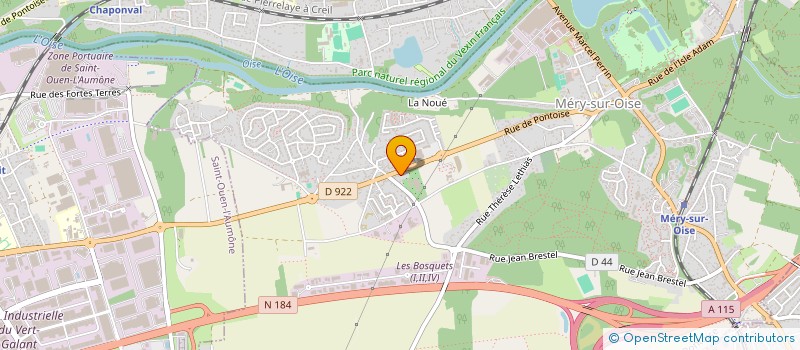 localisation de l'entreprise DENNIS OPTIC à MERY-SUR-OISE