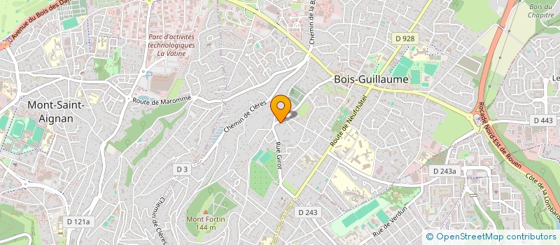 localisation de l'entreprise DENO INVEST  BOIS-GUILLAUME