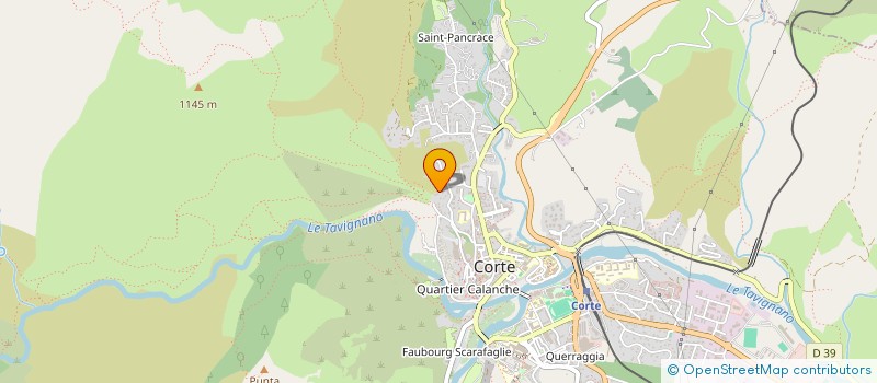 localisation de l'entreprise DENOBIS à CORTE