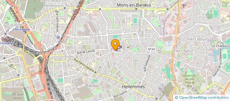 localisation de l'entreprise DENODEV à LILLE